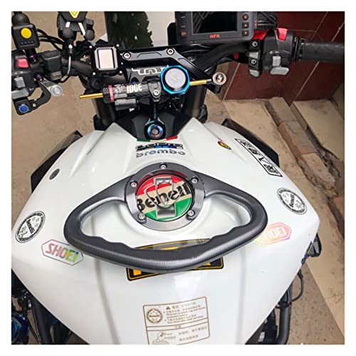 Powersports Tank Grab Bar Motorcycle Passenger Handgrips Hand Grip Tank Grab Bar Handle Armrest For Gsxr 600 750 1000 1300 Hayabusa Powersports Passenger Fuel Tank Grab Bar ( Color : Gold , Size : One #TOP4