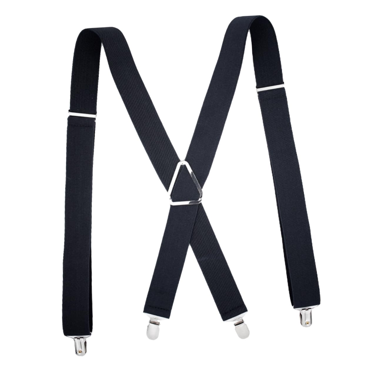 SHERCHPRY 1Pc Men Adjustable X Shape Suspenders Heavy Duty Elastic Braces with Strong Clips for Pants Classic for Stylish and Comfortable Wear
