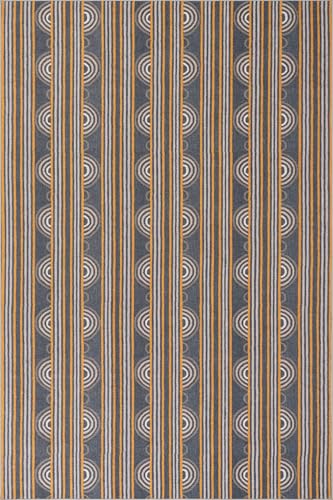 Dash & Albert Button Grey Machine Washable Rug, 4 X