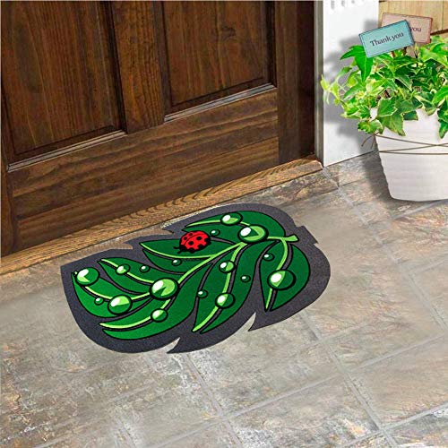 Zerbino gomma antiscivolo FOGLIA 40x70 cm asciuga