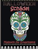 halloween schädel malbuch für erwachsene: Malbuch für Erwachsene |mandala Schädel von Monstern, Mumien, Zombies, Hexen ...| Ein echtes Halloween-Geschenk