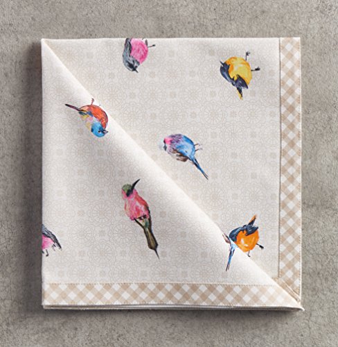 Maison d' Hermine Cloth Napkins Set of 4 100% Cotton Everyday Reusable Square Napkins Cloth Washable Dinner Party Wedding Restaurant Gifts for Mothers Day (Birdies On Wire - Image 2