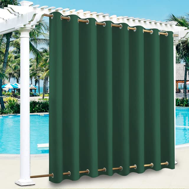 LiveGo Outdoor Curtains for Garden Patio Gazebo Pergola,Waterproof,Windproof,Blackout Thermal Insulated Double Grommet(Top and Bottom) Outdoor Curtains for Garden Patio Door — image 1