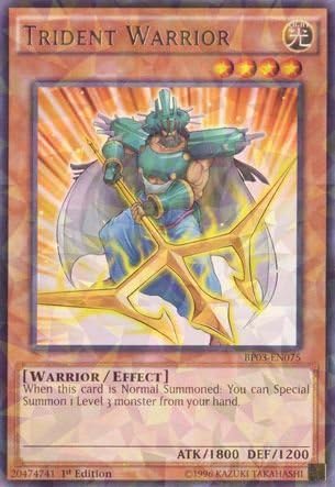 YU-GI-OH! - Guerrero Trident (BP03-EN075) - Battle Pack 3 Monster League - 1 Edición - Shatterfoil