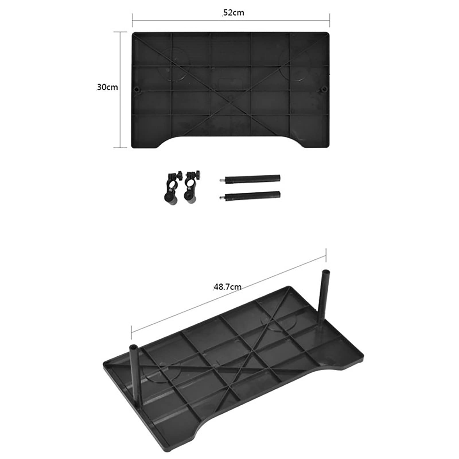 Tavolino per sedia a rotelle con 2 portabicchieri – Scrivania universale rimovibile per sedia a rotelle per mangiare e scrivere – Accessori per sedia a rotelle