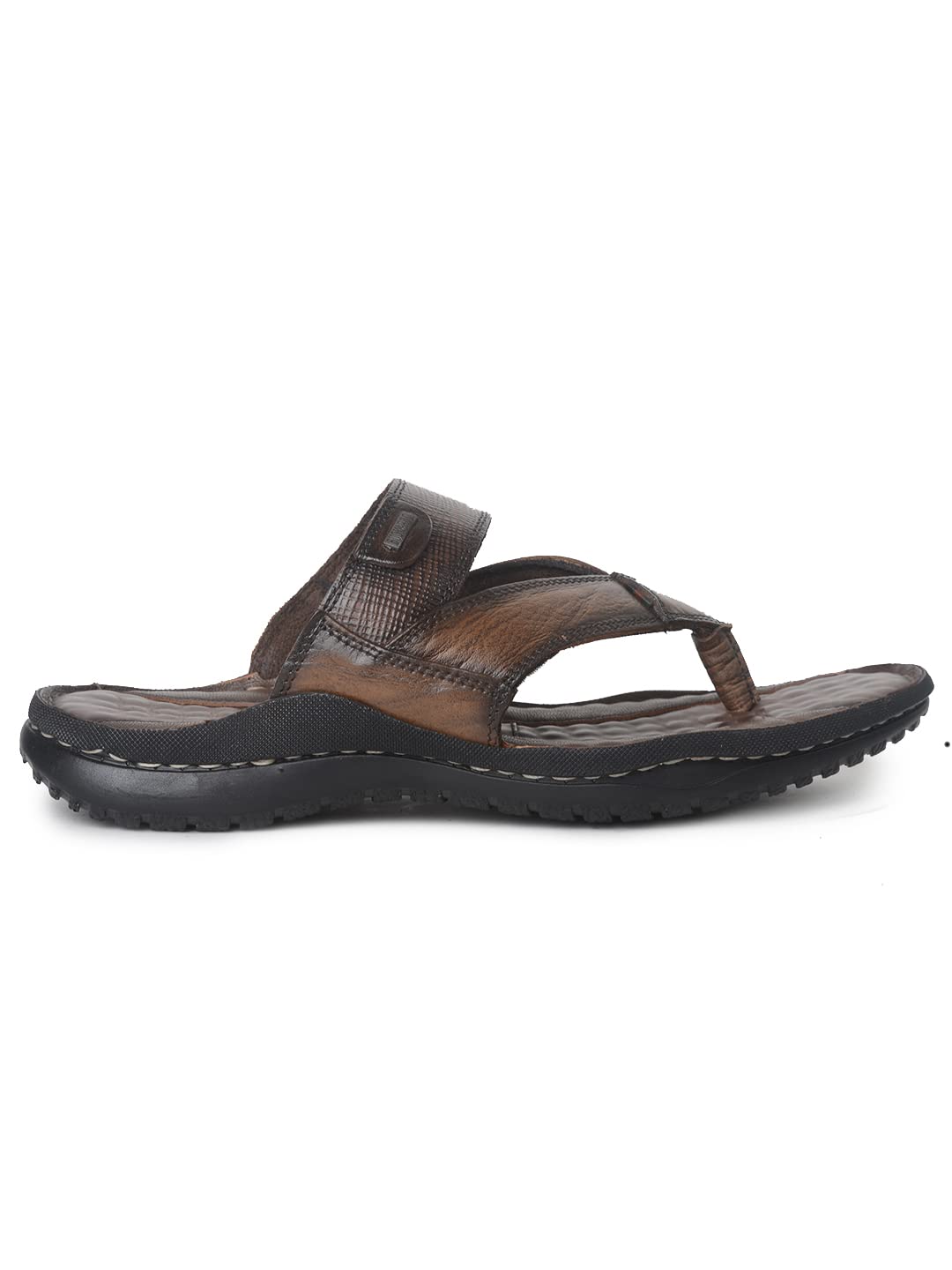 New Plazzo Black Strollers Genuine Leather Slide Sandal-image-1
