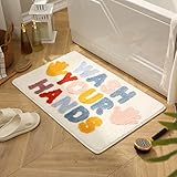 BUTOTOU Funny Bathroom Mat Cute Bath Rugs Non-Slip for Kids Bathroom Rugs Absorbent Modern Microfibe