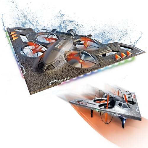 Sky Rover 3-in-1 RC Jet Plane, Remote Control Airplane – Air, Land & Water RC Airplane Fighter Jet Drone Toy for Kids & Adults