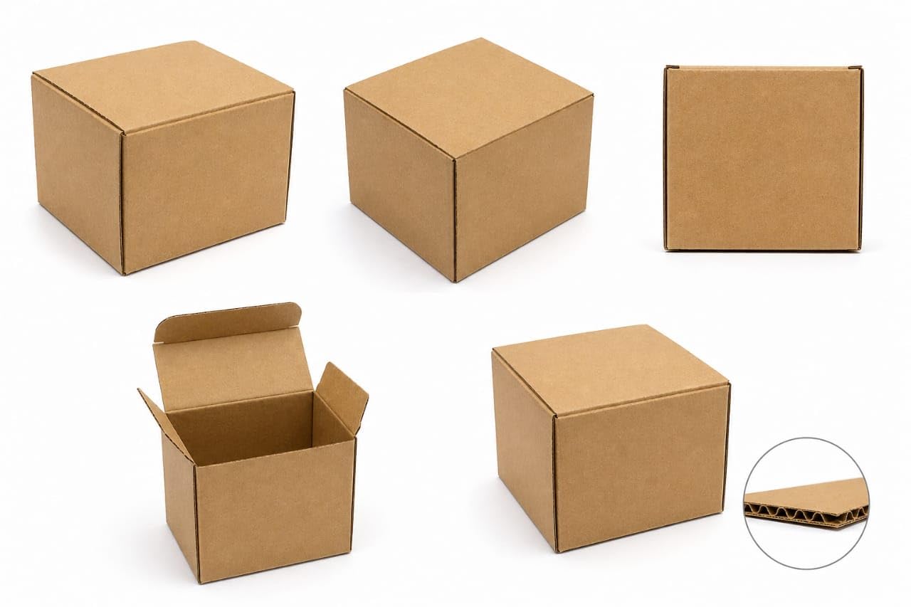 Small Packing Box 3.5 x 3.5 x 3.5 inch Corrugated Box For Courier & Storage (Pack 0f 50)-picture-22
