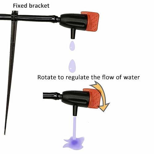 Miniatura 4 de Sistema de riego por goteo Kit de riego por goteo 64 pies 516 "ID Inche 64 pies 14 pulgadas OD Kits de tuberías Soluciones para jardines grandes con