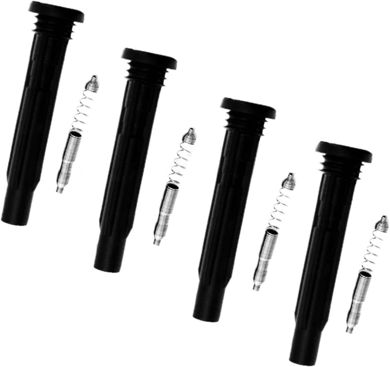 Ignition Coil Boot Rubber Sleeve On Plug 06K905110K 06K905199/A 06J905110B Compatible With VW Jetta Beetle Golf(4 PCS)