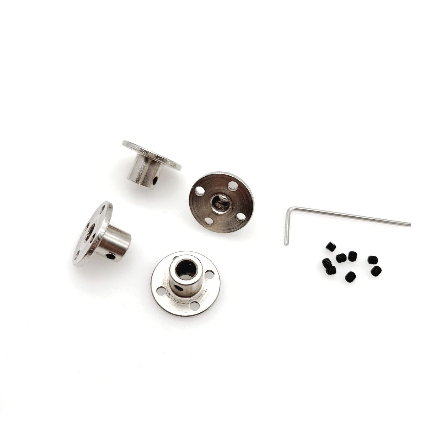 JZK Set di 4 raccordi flangiati per alberi motore modello 6mm