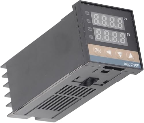 Controlador de temperatura PID, alarma de 32.0 F-122.0 F REX-C100 Termostato inteligente digital LED PID controlador de temperatura AC110V-240V