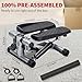 Bonnlo Mini Stepper Exercise Machine, step machine with Resistance Bands, exercise stepper for home, with LCD Screen & Non-Slip Pedal, Up and Down Stepping for Workout Gym Fitness
