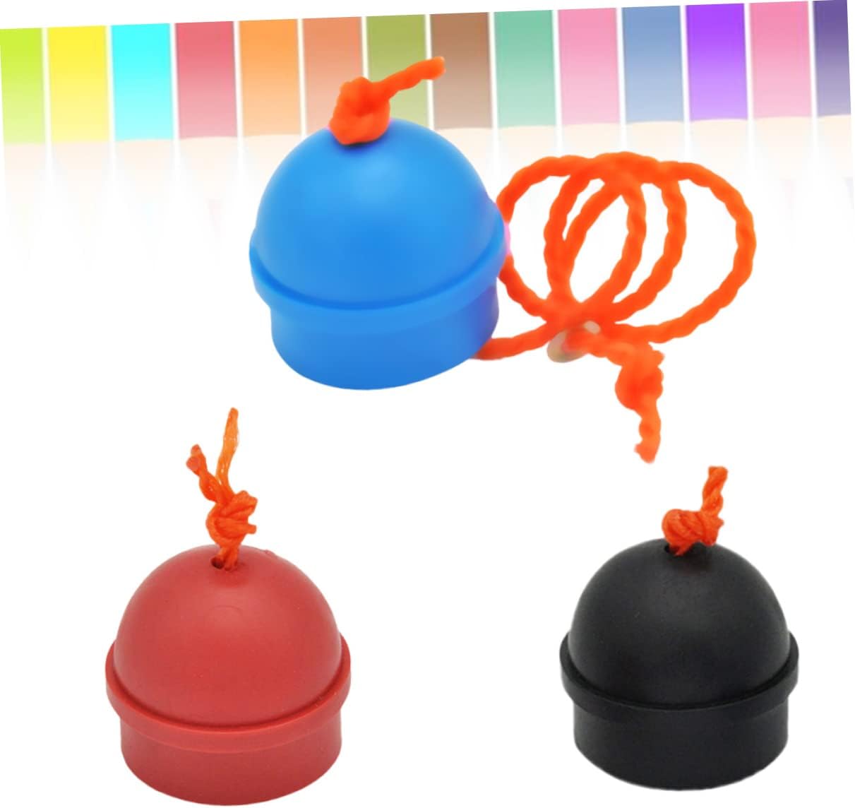 VANZACK 9pcs Billiards Cue Chalk Holder Mix Rubber Snooker Pool Cue String Billiards Accessories Chalk Holders for