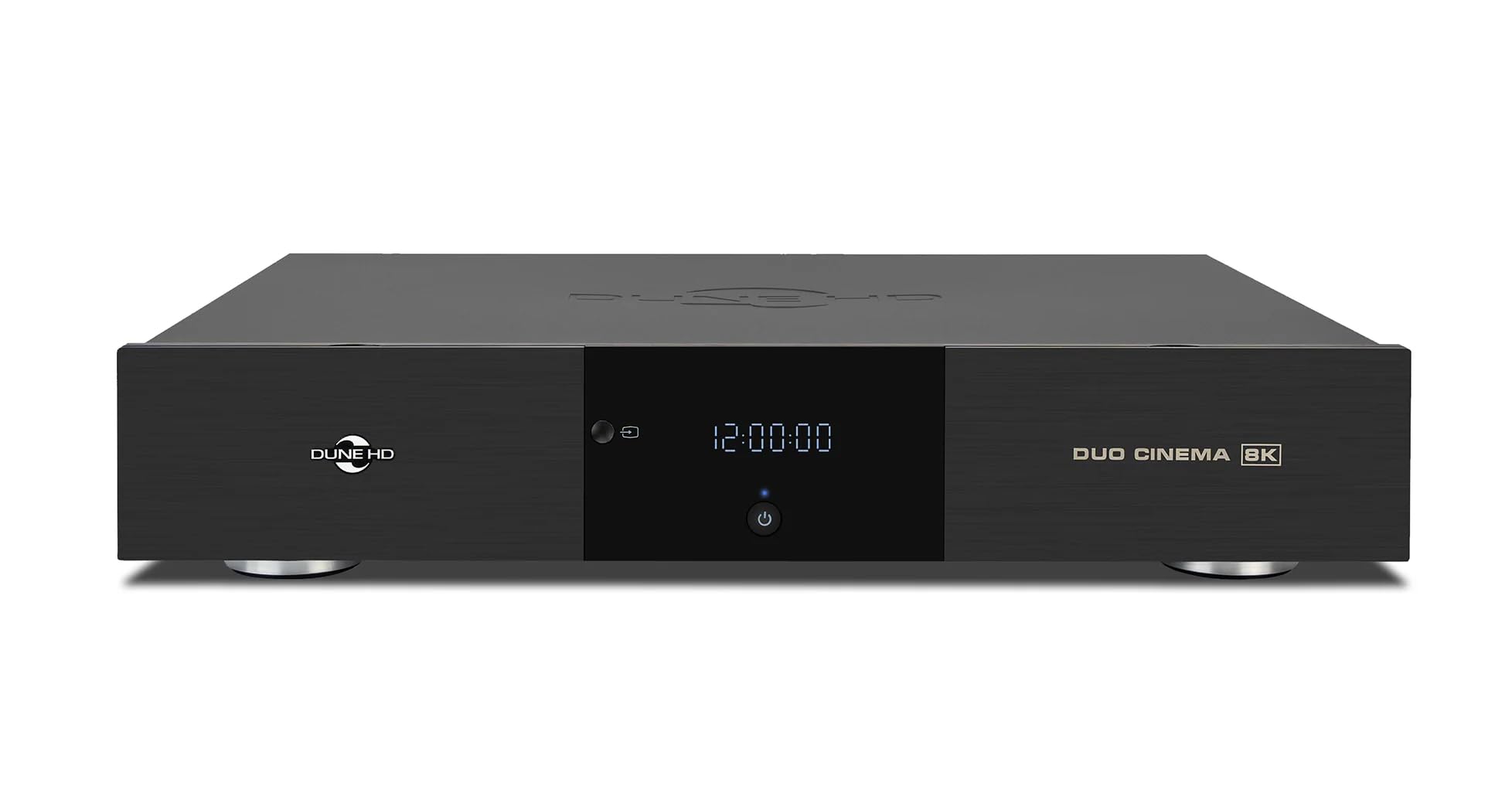 Dune HD Duo Cinema 8K, Lecteur Multimédia Haut de Gamme à Double Système 43cm, Android TV Box, 2 Sorties - entrées HDMI, 2 Racks HDD, commutateur/répartiteur HDMI 8k Professionnel, 12/96