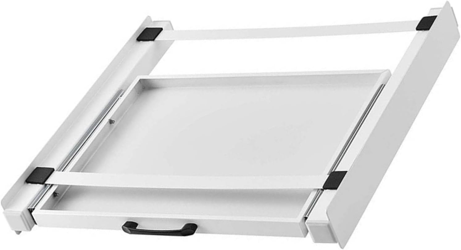Focket Washer Dryer Stacking Kit, Universal Adjustable Washer and Dryer Stacking Kit with Pull Out Drying Rack, Small Space Saving Solution Laundry with Ratchet Strap