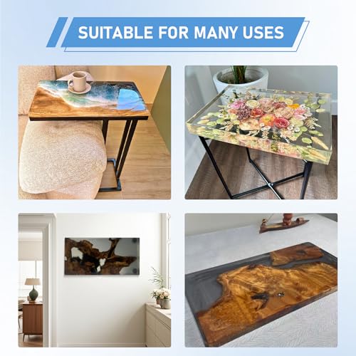 Extra Large Epoxy Resin Mold 22.63x11.81x1.38in, Reusable Resin Molds for River Table, Coffee Table, Trays, Cutting Boards, DIY Resin Art - Thumbnail 7