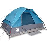 Tienda de campaña de cúpula para 4 personas, poliéster 185T impermeable con revestimiento de poliuretano, ideal para aventuras al aire libre, resistente y ligera