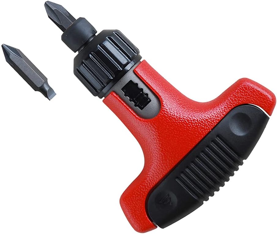 ANEX No. 370 Ratchet Screwdriver Replaceable T-Handle Bit Storage Type Set of 2 Bits