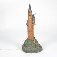 Vista 6 de Department 56, Glass Stone Harry Potter Village the Owlery - Edificio iluminado, 10.63 pulgadas, multicolor