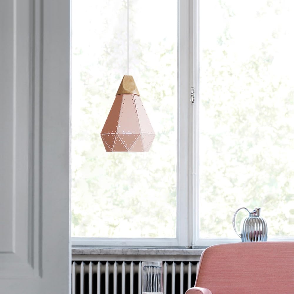 Lampada A Sospensione Industriale Con Paralume In Metallo Multi-lato