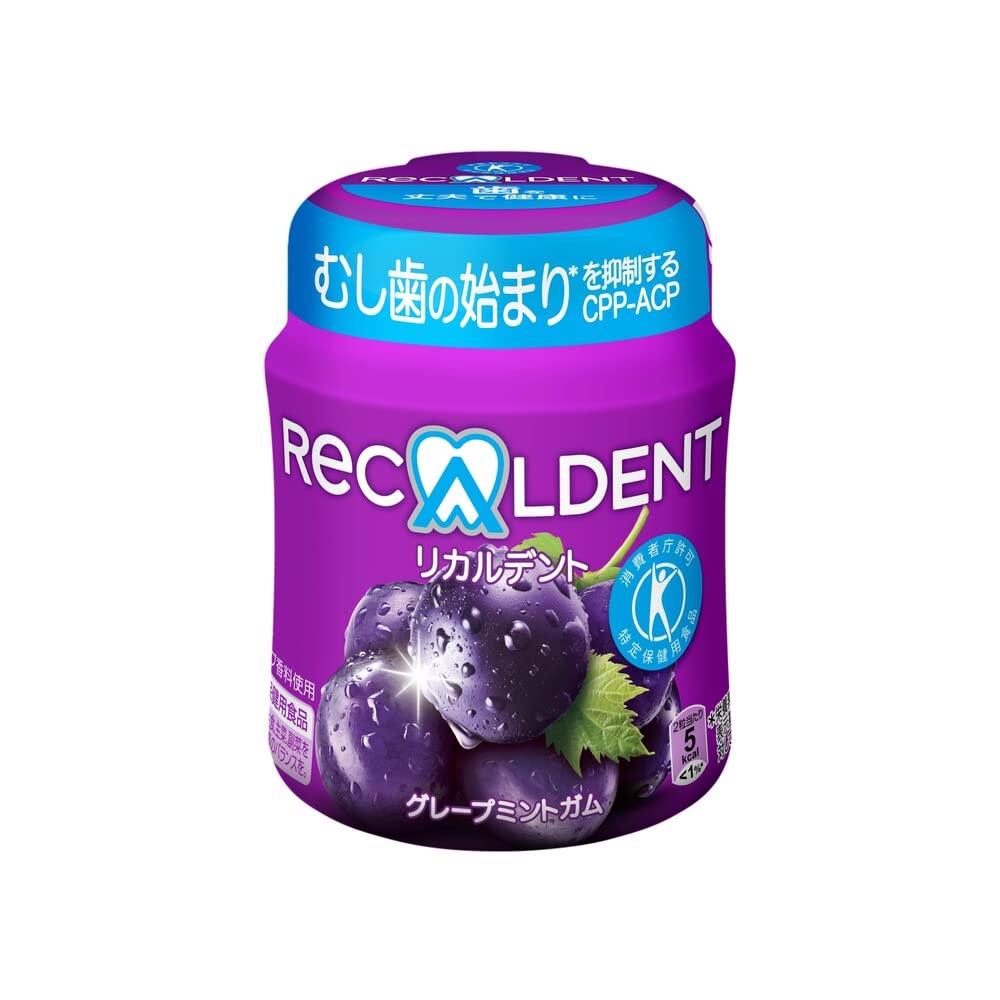 Mondelez Recaldent Grape Mint 140g 6pack