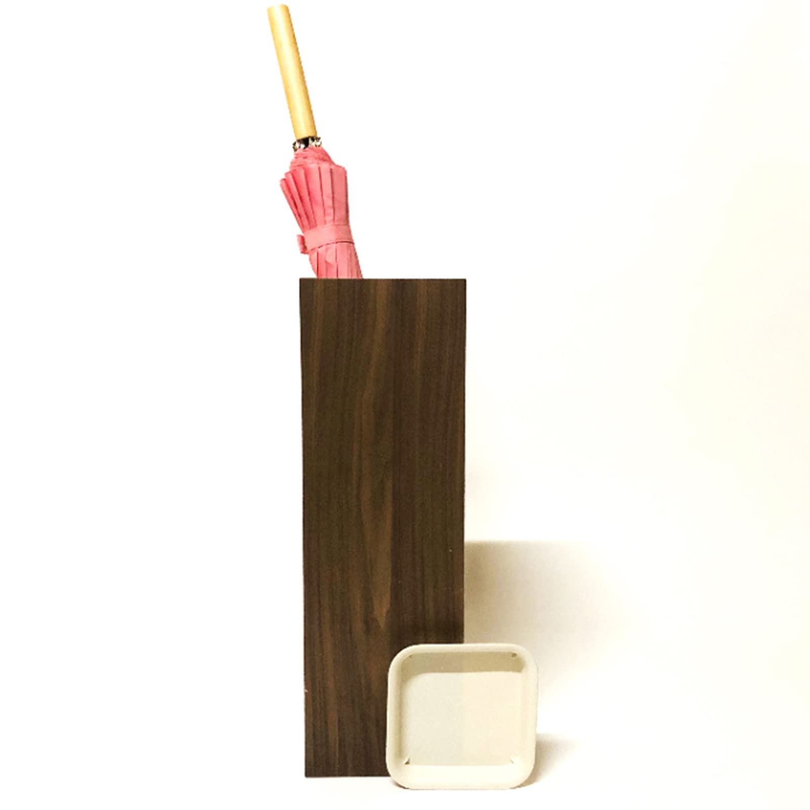 Porte-parapluie de sol en bois design pour salon de the et porche chaleureux