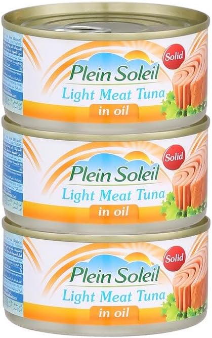 Plein Soleil Canned Light Meat Tuna in Vegetable Oil 3 x 170 g