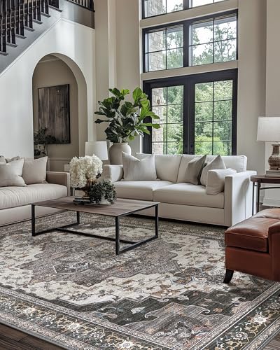 BEIMO 8x10 Boho Vintage Floral Rug