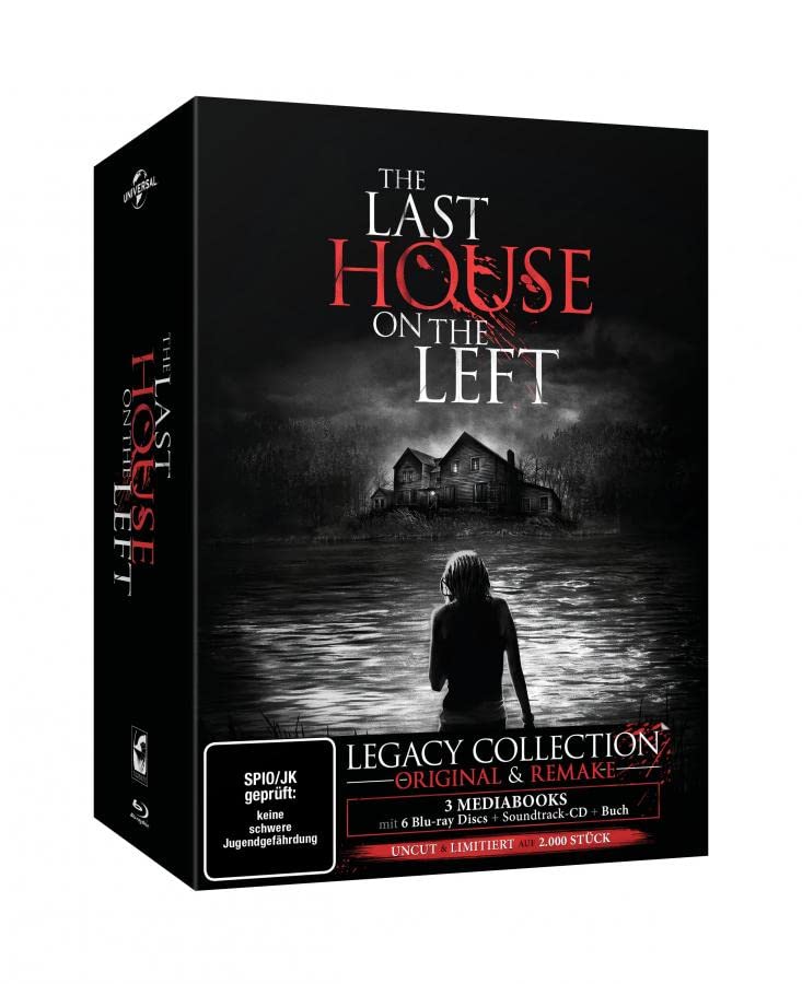 The Last House on the Left 1972 + 2009 - Mondo Brutale Original & Remake - 7 Disc Legacy Collection - 3 Mediabook - 6 Blu-Ray + CD + Buch - Limited Schuber Box Edition