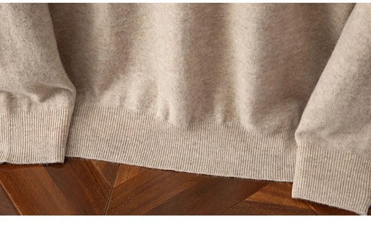 Men's V-Neck Sweater Solid Color Solid Warm Pullover Jumper Knitwear Warm Classic Sweater3