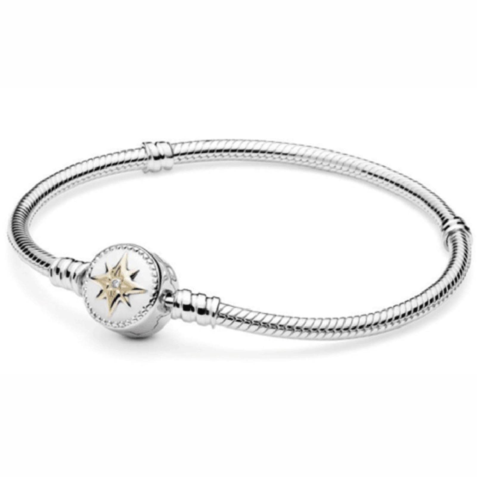 Bracciale Donna Serpente Acciaio Oro con Zirconi - Elegante e Grintoso