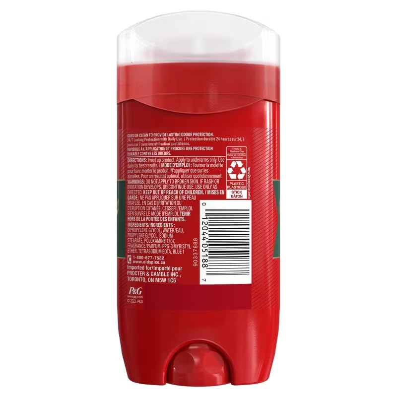Old Spice Red Collection Deodorant Stick for Men - Aluminum-Free