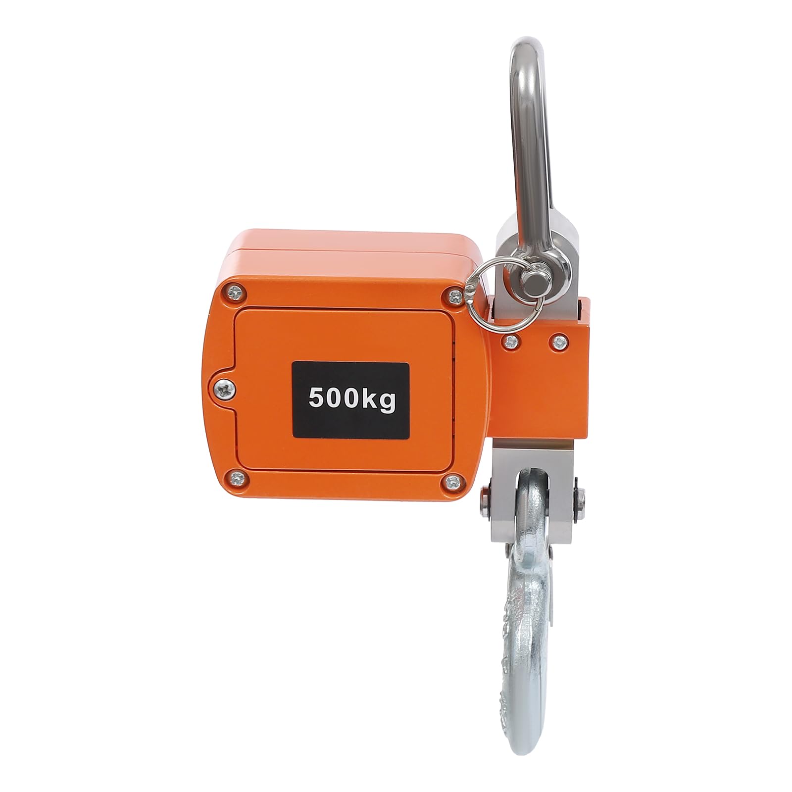 500kg Mini Federwaage Digitale Kranwaage Elektronische Hängewaage mit Präzisem Sensor 22x8x5cm Orange
