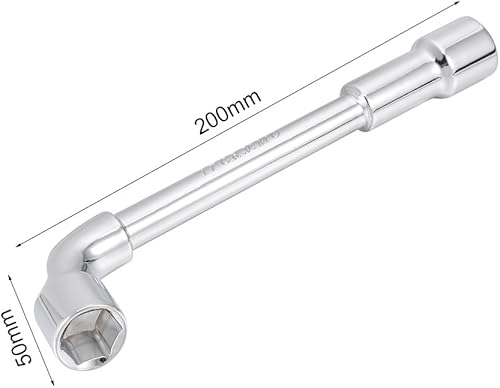 Miniatura 6 de uxcell Llave hexagonal en forma de L métrica de 0.591 in cromada, Cr-V