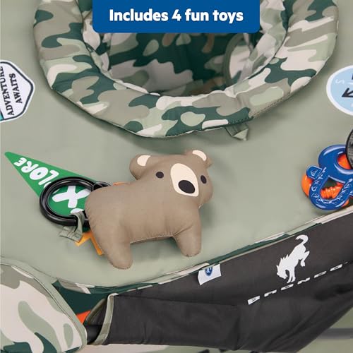 Image of Bright Starts Ford Bronco Pop 'N Jump Portable Baby Jumper, Foldable Indoor /Outdoor Baby Jumper with Sensory Activities, Ages 6-12 Months