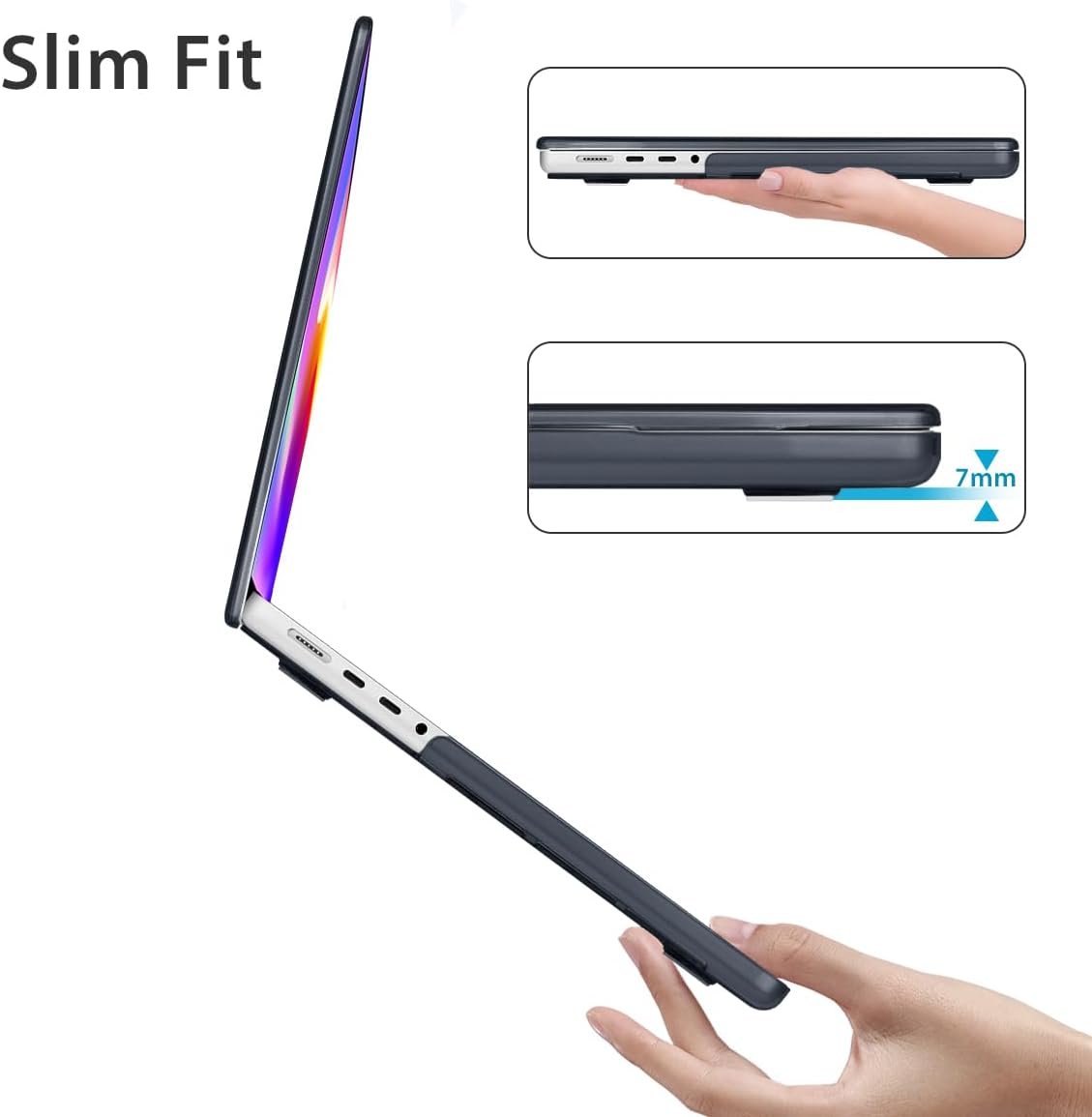 HOHAIYOO Compatible with MacBook Pro 14 inch Case 2025 2024-2021 M5 M4 M3 M2 M1 A3434 A3112 A3185 A3401 A2918 A2992 A2779 A2442 Touch ID, Hard Shell with Keyboard Film&Screen Film&Webcam Cover, Bows-b - Image 4