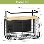 2 Pack Magnetic Shelf for Fridge, Fruit Potato Onion Storage Bins - Image 2