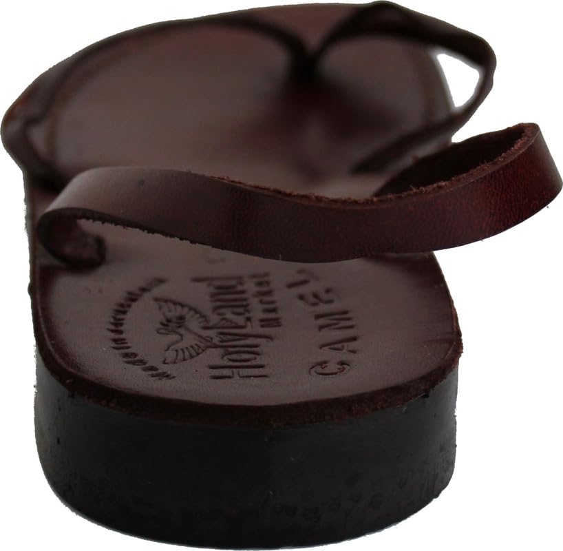 Holy Land Market Men/Women Biblical Jesus Leather Sandals/Slides From Jerusalem (Elizabeth Style)3