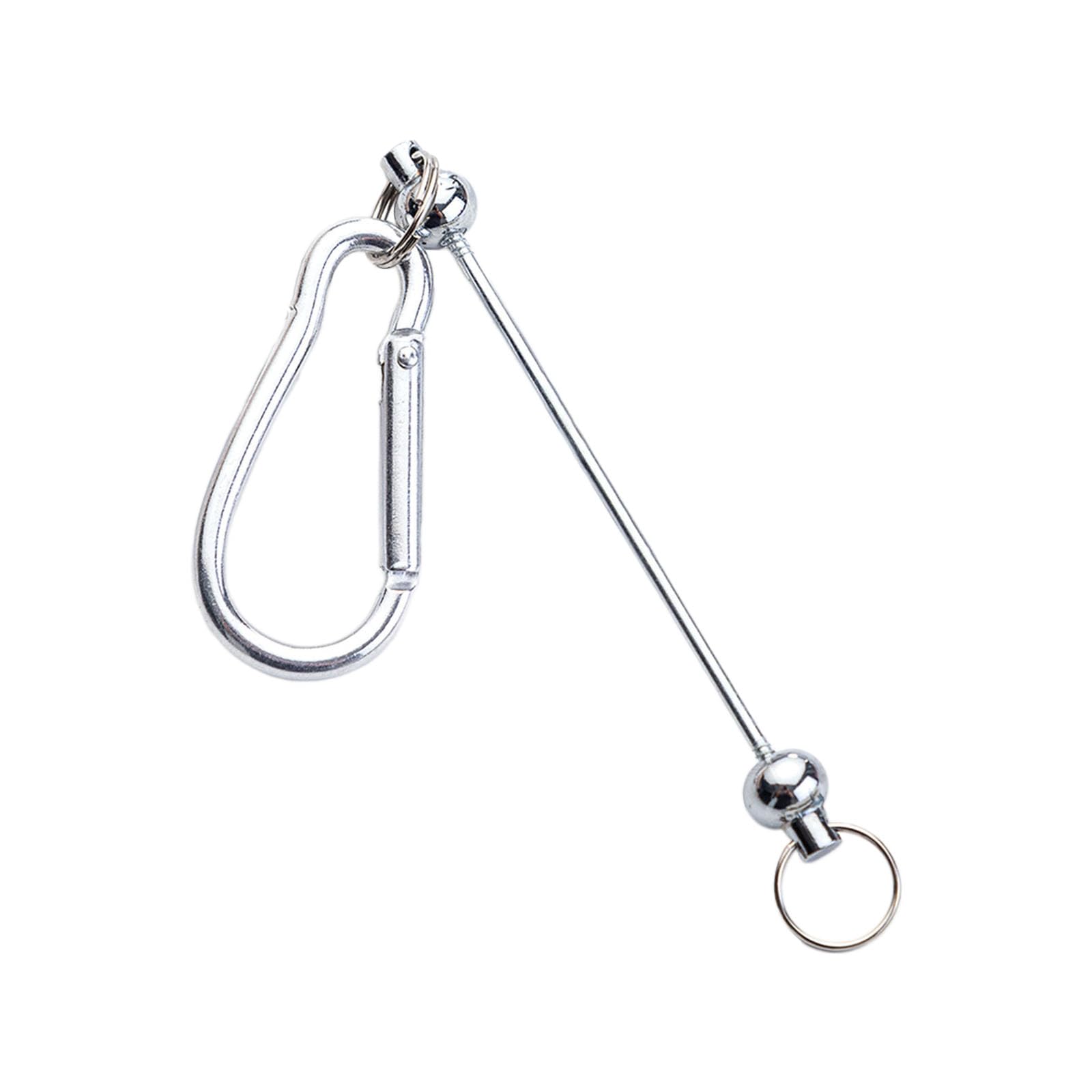 Buxuaaaa Silver Beadable Chain Metal Beads Chain Beads Keyrings Supplies For Jewelry Making Metal Keychains Beadable Keychains Keyrings