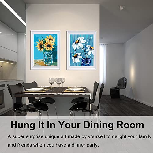 Baisite Paint By Numbers For Adults Beginners And Kids,12" Wx16 L Canvas Pictures Drawing Paintwork With 4 Pcs Wooden Paintbrushes,Acrylic Pigment-0304 #TOP2