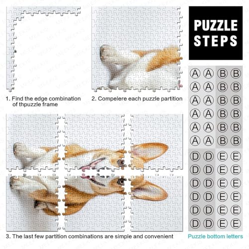 Rompecabezas de Corgi imposible de 1000 piezas para vencer el aburrimiento en familia 5