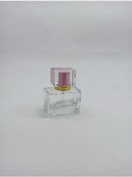 Bo  Doldurulabilir Cam Parf m  i esi,  effaf, Pembe Kapakl , 20ml