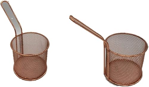 wak 2 Stücke Frittierkorb Pommeskorb Metall Friteusenkorb Fritierkorb Frittierkö