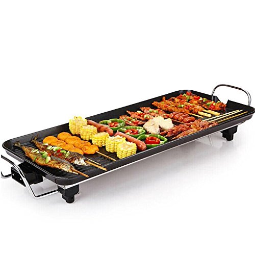 Non-stick Electric Barbecue Grill Machine Electric Smokeless Frying Pan Teppanyaki Griddle