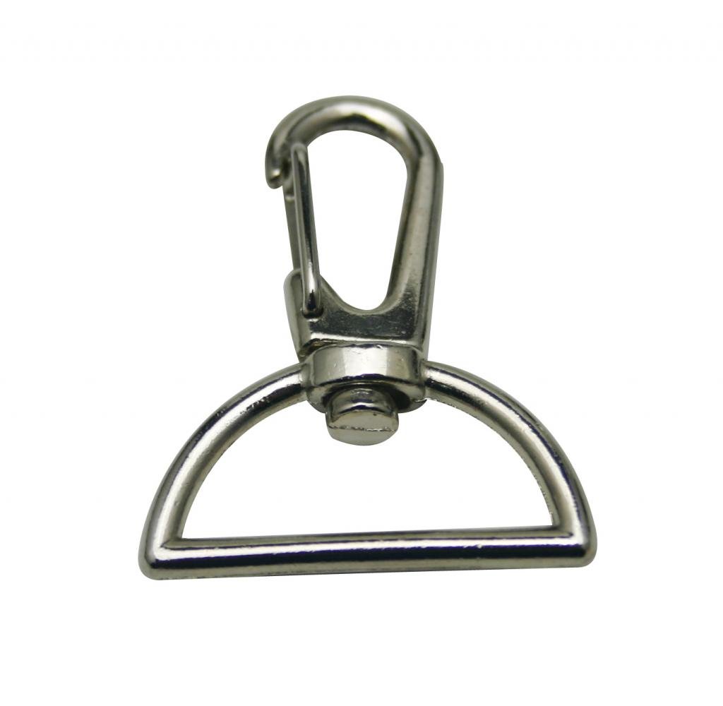 Generic Metal Silvery Lobster Clasps 1 Inches Inside Diameter D Swivel Trigger Clips Hooks for Purse Bag Straps Pack of 20