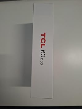 TCL 60R 5G Android Smartphone, 6-inch LCD Display, 128GB Storage, 4GB RAM, Dual SIM, 50MP Camera, Black