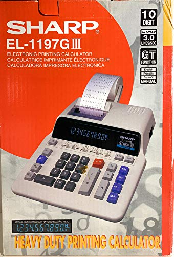 Image of Sharp EL-1197GIII Heavy Duty Serial Printing Calculator