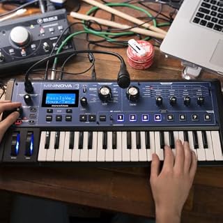 Synthétiseur à modélisation analogique compact de 37 mini-touches Novation MiniNova – un mini-synthé robuste, compact et… - Les Beatles, Paul McCartney, John Lennon, RIngo Starr, George Harrison Synthétiseur à modélisation analogique compact de 37 mini-touches Novation MiniNova – un mini-synthé robuste, compact et… – Image 2